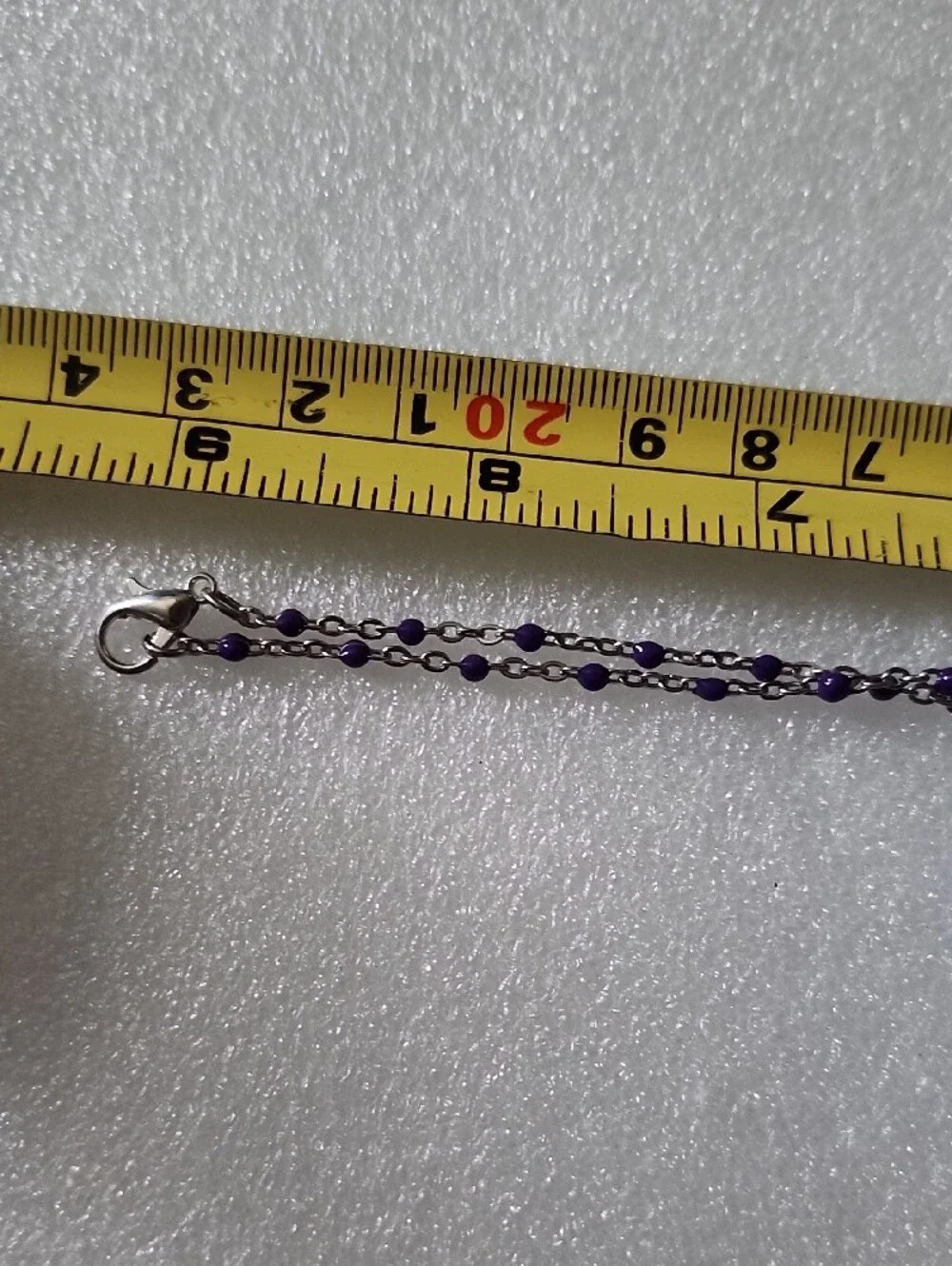 Hand Crafted Purple Beaded Celtic Knot Pendant Necklace